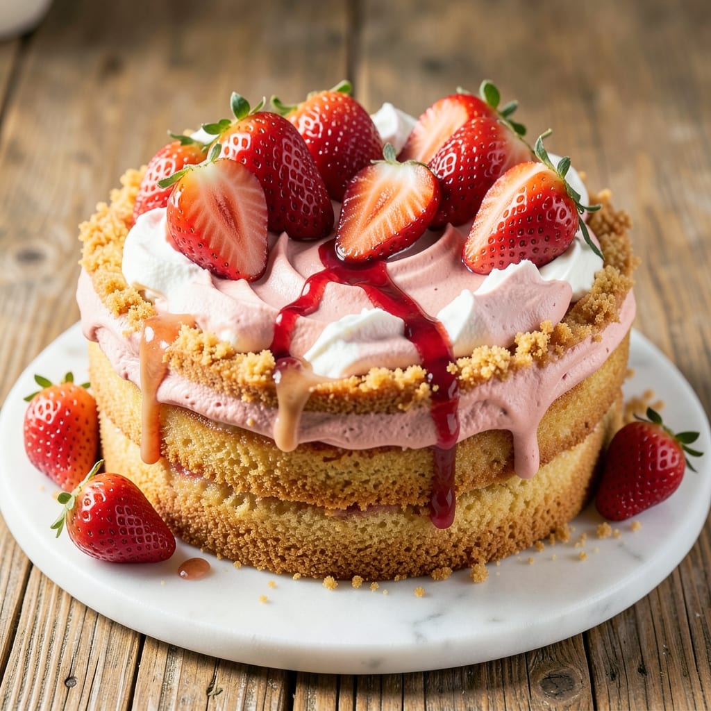 Amazing Strawberry Cake Recipe: Vanilla-Infused Layers with Fresh Berries Bursting Through