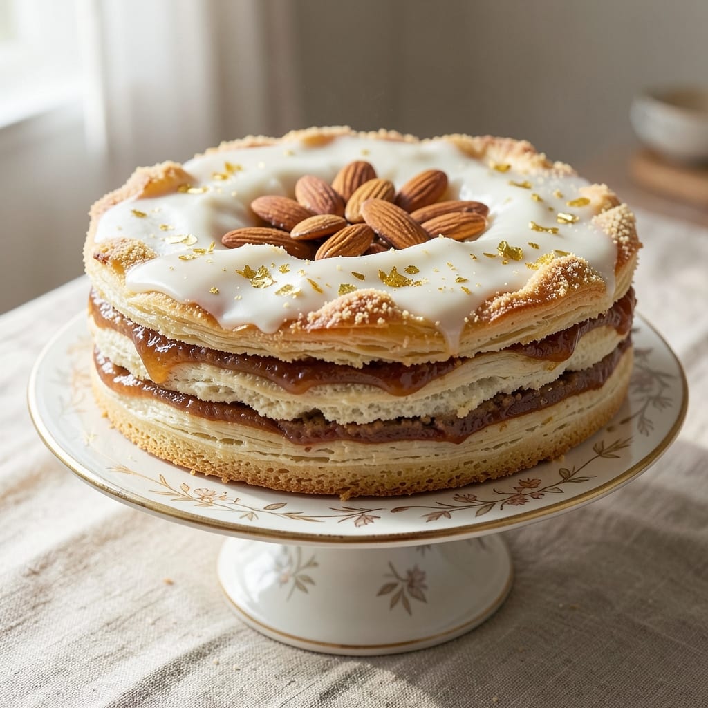 Almond Frangipane Cake Recipe: Amaretto-Infused Swirls and Crispy Parchment Base