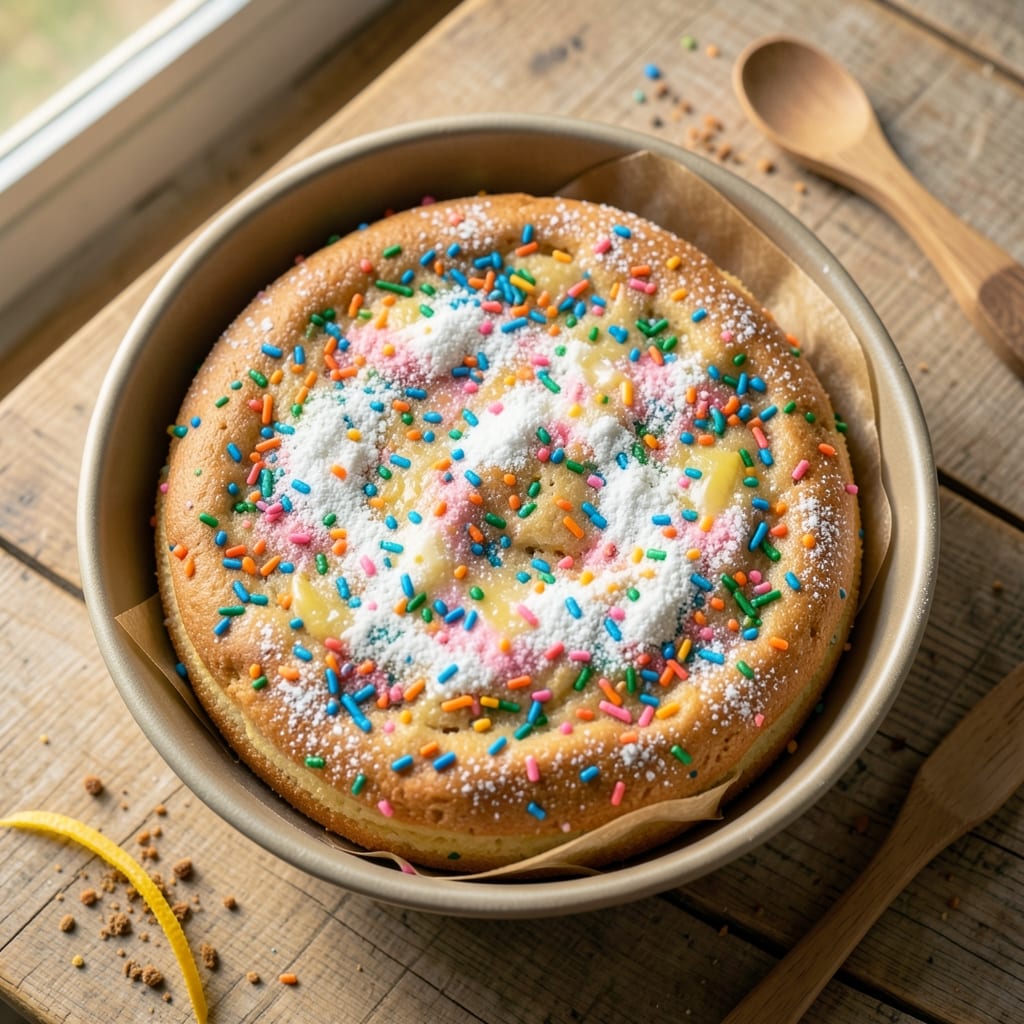 4-Inch Funfetti Cake Recipe: Colorful Swirls and Crispy Top Magic
