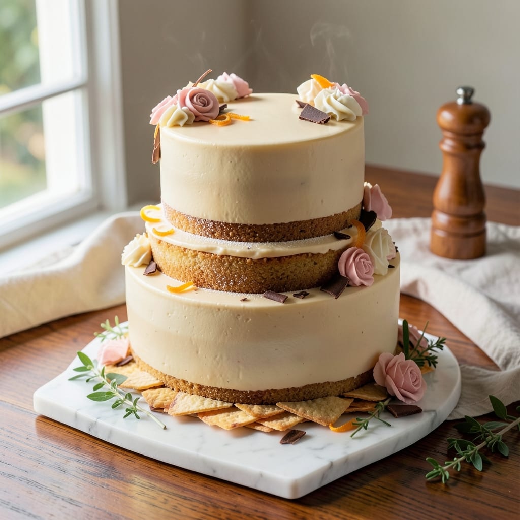 Almond Wedding Cake Recipe From Scratch: Three-Tiered Grandeur With Homemade Marzipan