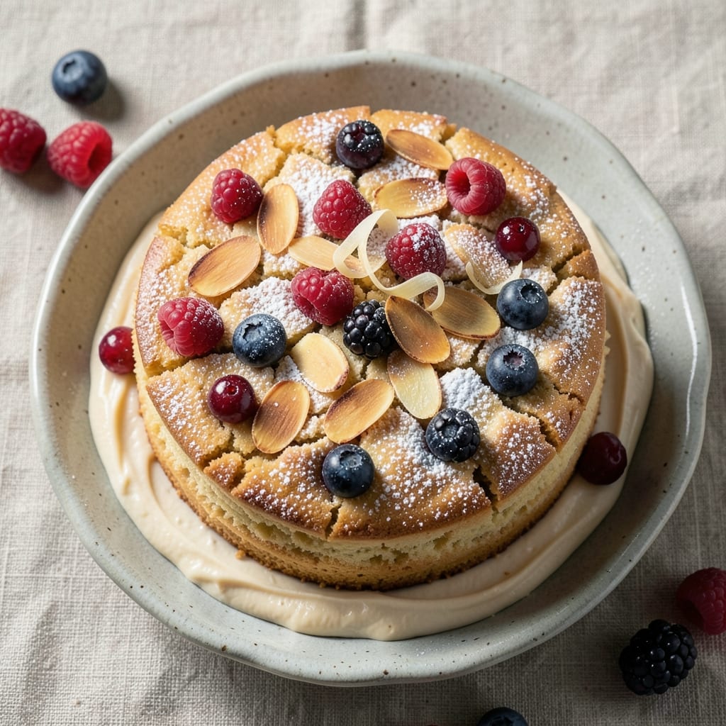 Almond Berry Cake Recipe: Sunshine Brightness With Bursting Fruit