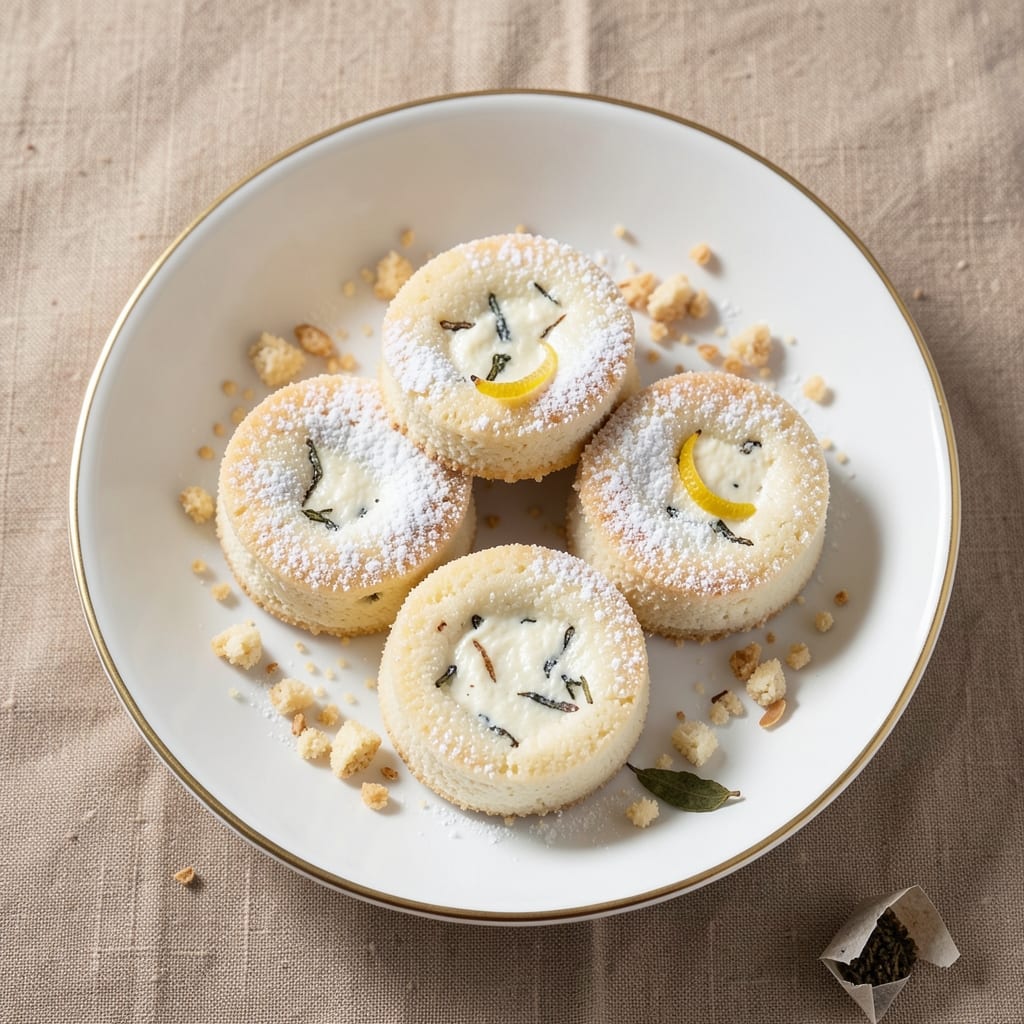 Almond Ricotta Tea Cakes Recipe: Tea-Infused Vanilla Swirl Delight