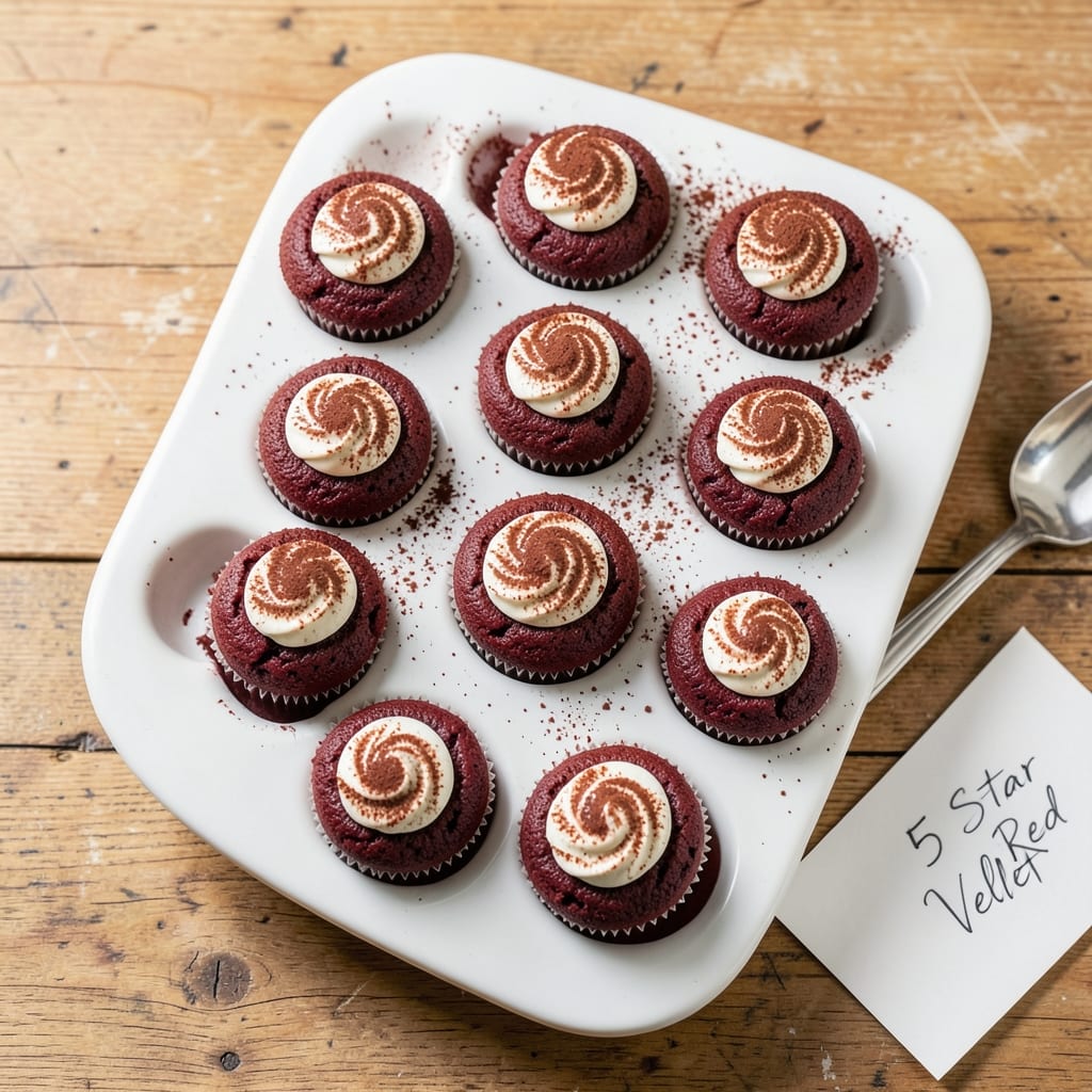 5 Star Red Velvet Cupcakes Recipe: Moist Crumb and Cream Cheese Frosting Harmony