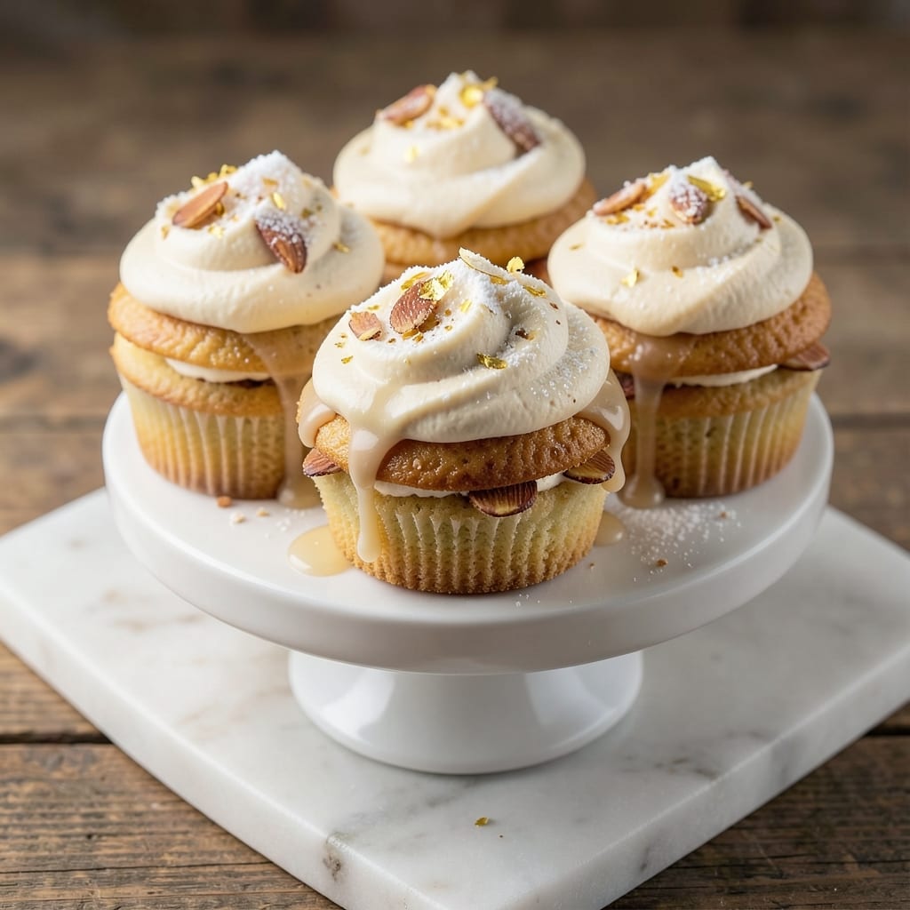Almond Wedding Cake Cupcakes Recipe: Vanilla-Almond Swirl Elegance in Mini Form