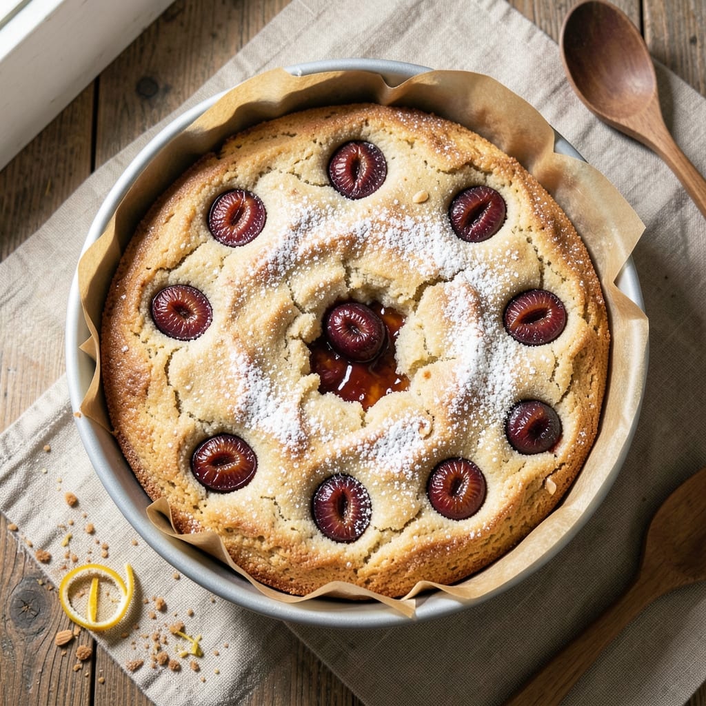 Almond Flour Plum Cake Recipe: Plum-Jam Burst With Nutty Crisp Top