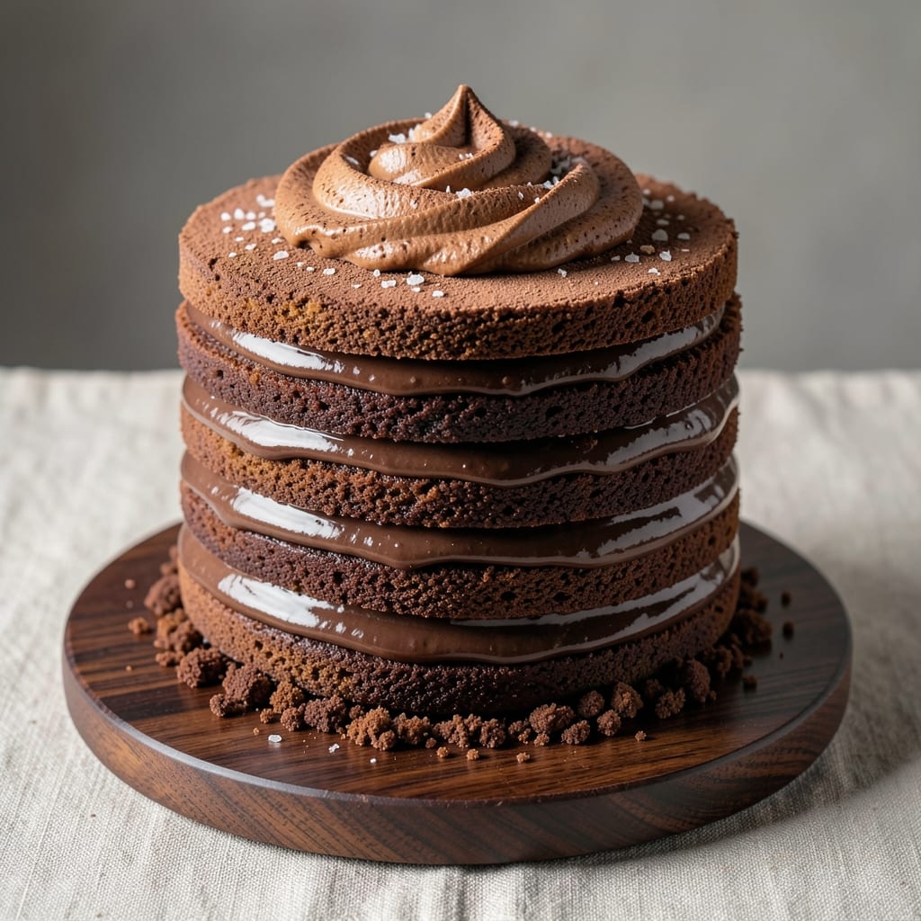 18-Layer Chocolate Cake Recipe: Precision-Stacked Height Without Fondant Bridges