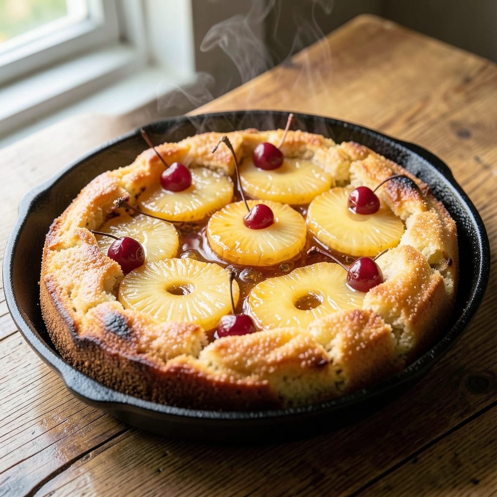 5-Star Pineapple Upside-Down Cake Recipe: Caramelized Top, Juicy Fruit, Vanilla Bliss
