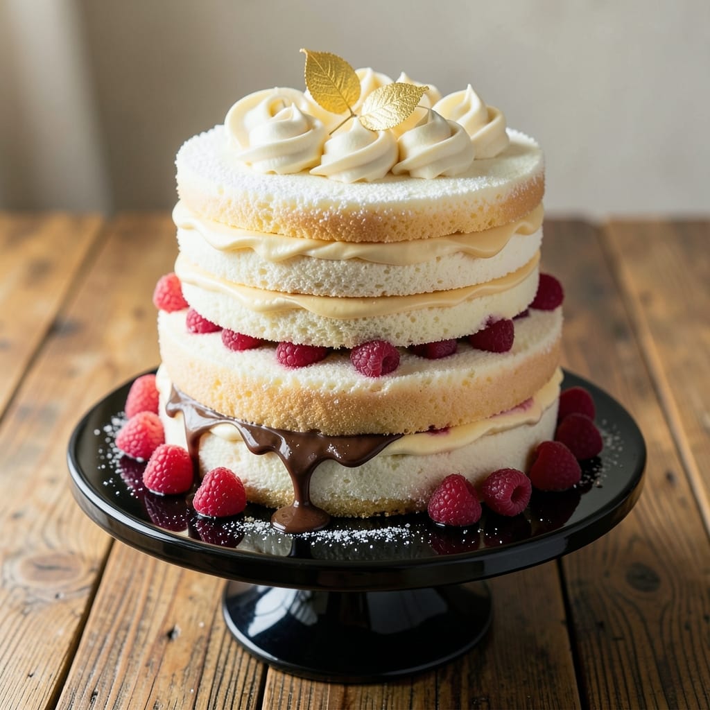 12 Egg Sponge Cake Recipe: Ultra-Stable Tower With Fondant Bridges