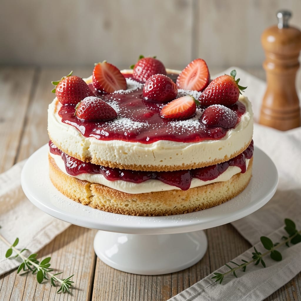 Ambrosia Bakery Fresh Strawberry Cake Recipe: Vanilla Bean Swirls and Bursting Berries