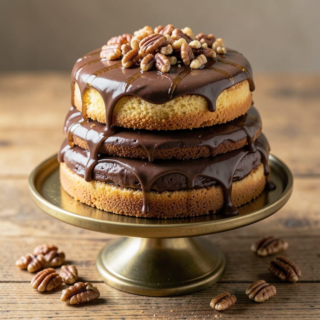 Alton Brown's German Chocolate Cake Recipe: Boozy Pecan Swirls and Caramelized Top