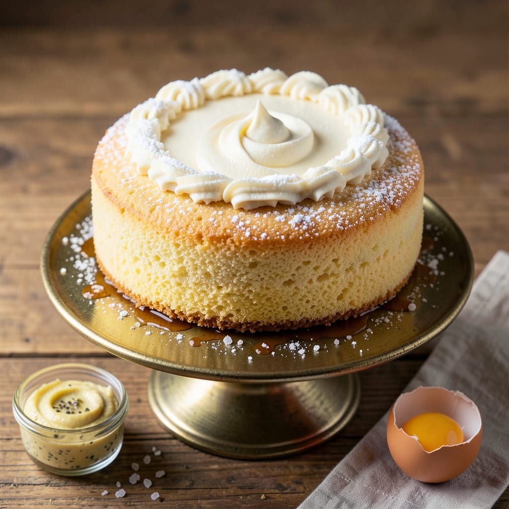 4-Inch Sponge Cake Recipe: Light-as-Air Layers With Vanilla Frosting Rivers