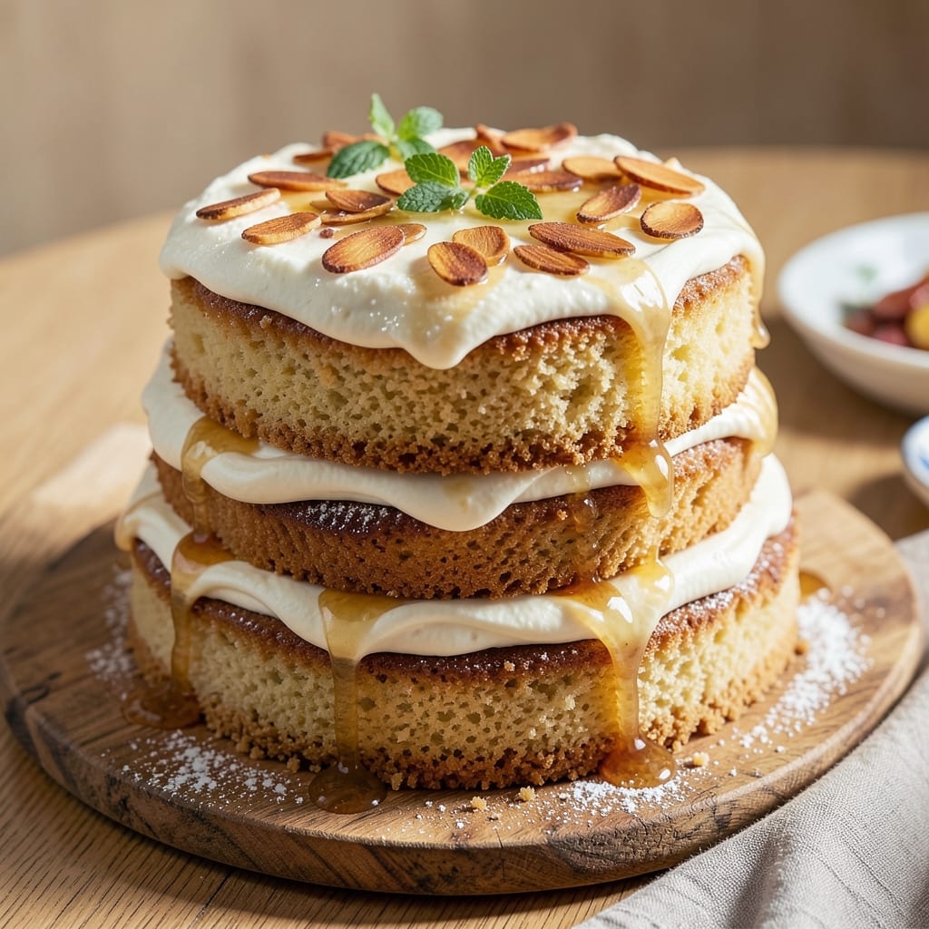 Amaretto Sour Cake Recipe: Boozy Almond Swirls With Mirror-Glaze Finish