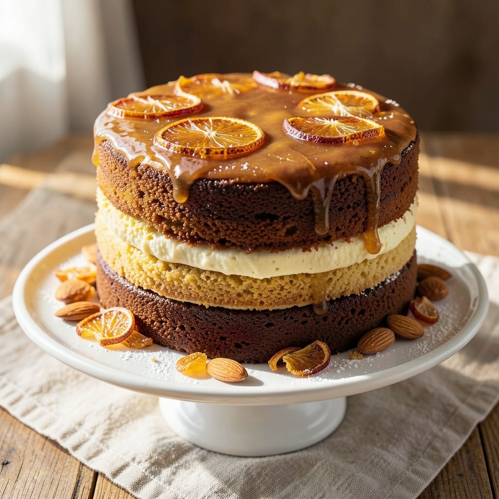 Alternative Christmas Cake Recipe: Boozy Orange Liqueur Swirls and Spiced Fruit Filling