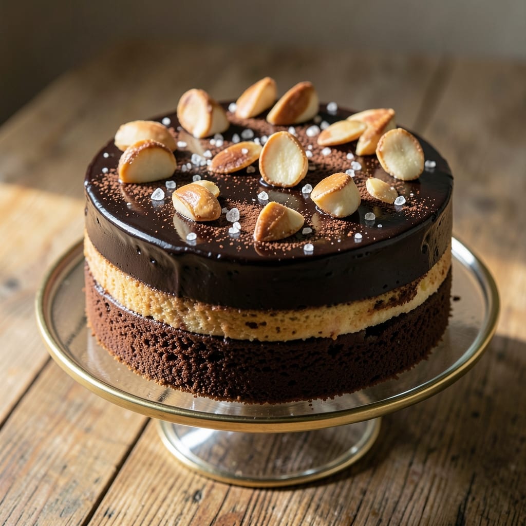 Almond Roca Chocolate Cake Recipe: Crunchy Nut Topping and Fudgy Layers