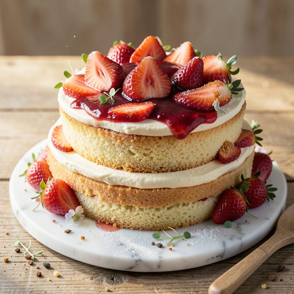 Alison Roman's Strawberry Cake Recipe: Vanilla-Infused Layers with Fresh Berries