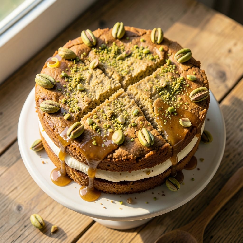 Almond Flour Pistachio Cake Recipe: Nutty Crunch Meets Silky Vanilla Height
