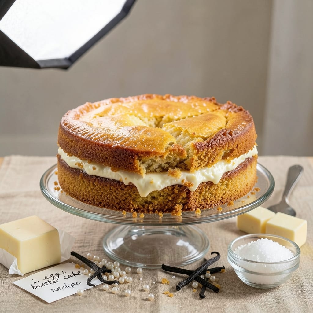 2-Egg Butter Cake Recipe: Ultra-Moist Layers With Vanilla Frosting Rivers