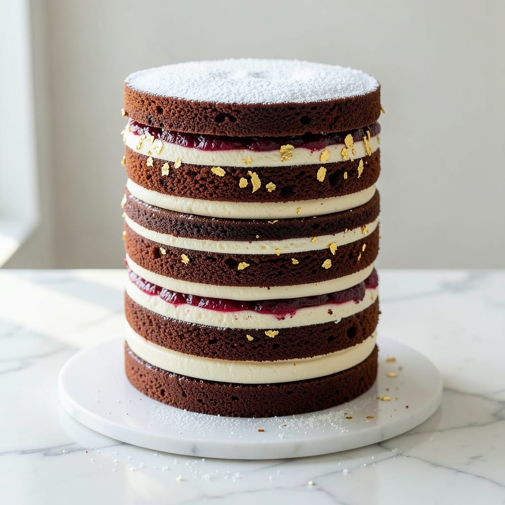 12-Layer Cake Recipe: Stacked Vanilla Bliss With Fondant Bridges