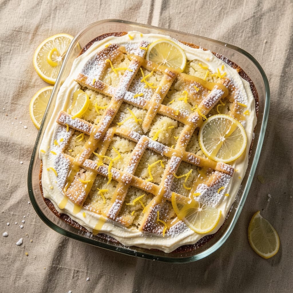 8x8 Lemon Snack Cake Recipe: Zesty Layers and Buttery Crust Magic