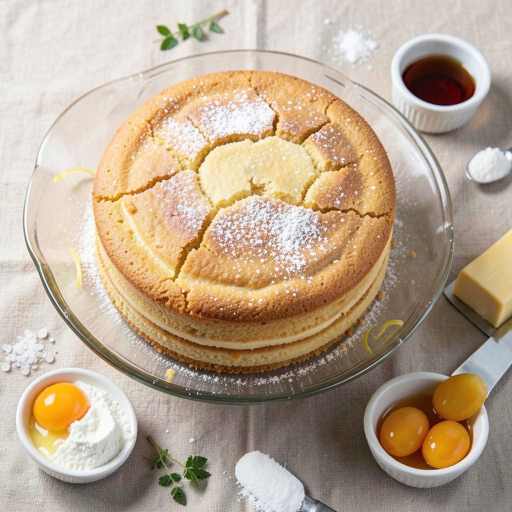 7 Egg Cake Recipe: Moist Vanilla Layers Baked in One Pan