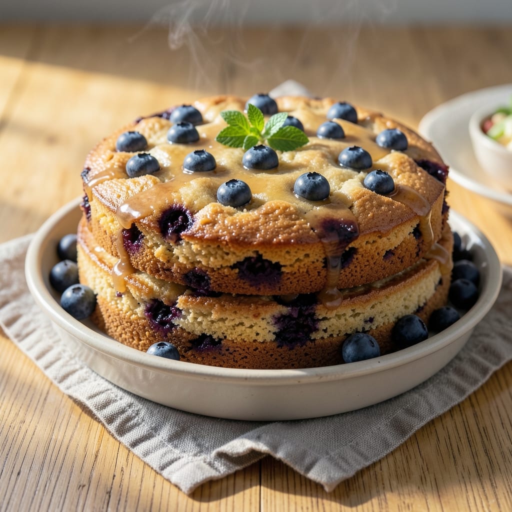 Almond Flour Blueberry Cake Recipe: Moist Crumb and Bursting Berries