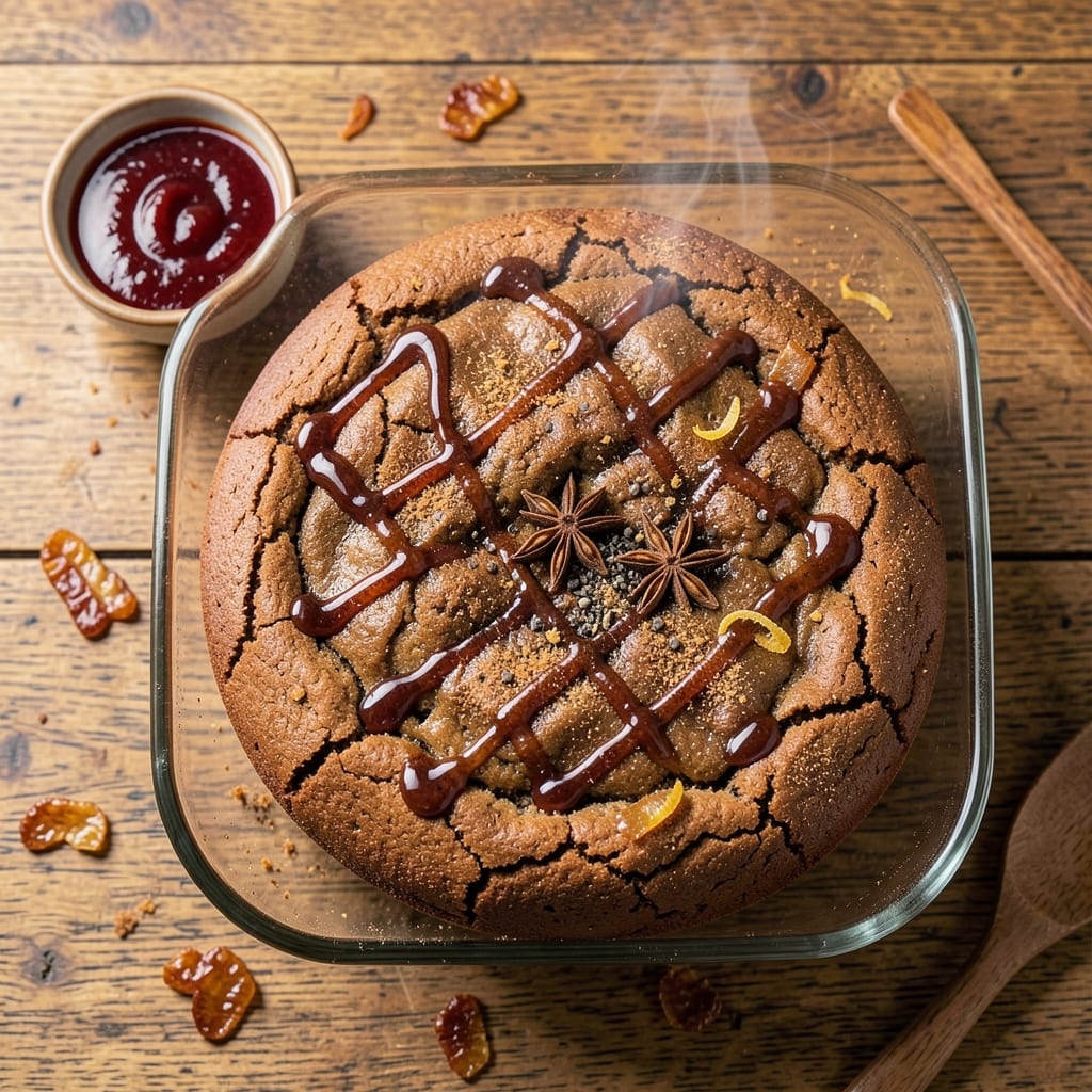 8x8 Gingerbread Cake Recipe: Spiced Warmth and Crisp Fondant Crown