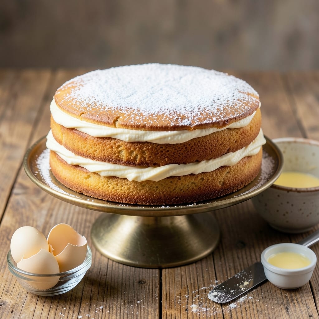 4 Egg Cake Mix Recipe: Moist Layers and Vanilla Frosting Rivers