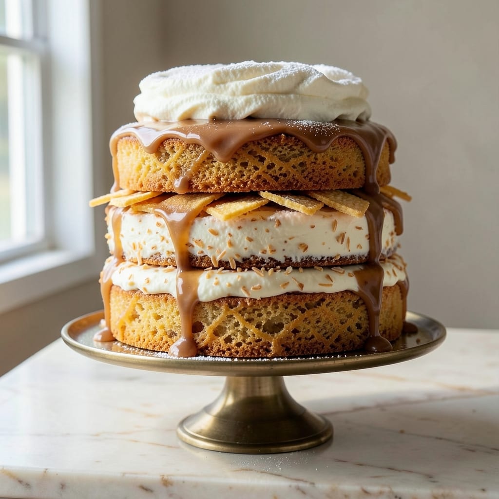 4 Layer Coconut Cake Recipe: Tropical Layers With Crispy Top Magic