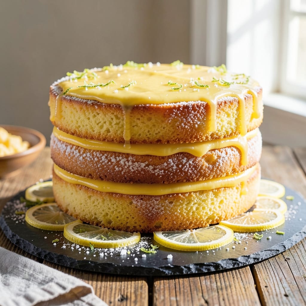 3 Layer Lemon Cake Recipe: Zesty Layers and Buttery Fondant Crown Magic