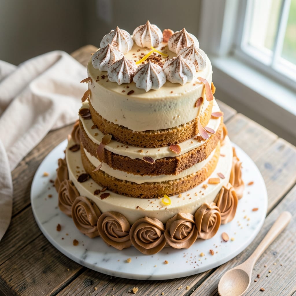 Almond-Flavored Wedding Cake Recipe: Marzipan-Inspired Elegance
