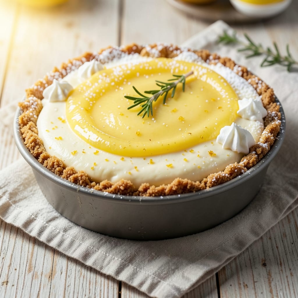 7-Inch Lemon Cheesecake Recipe: Zesty Tang and Crispy Top in One Tin