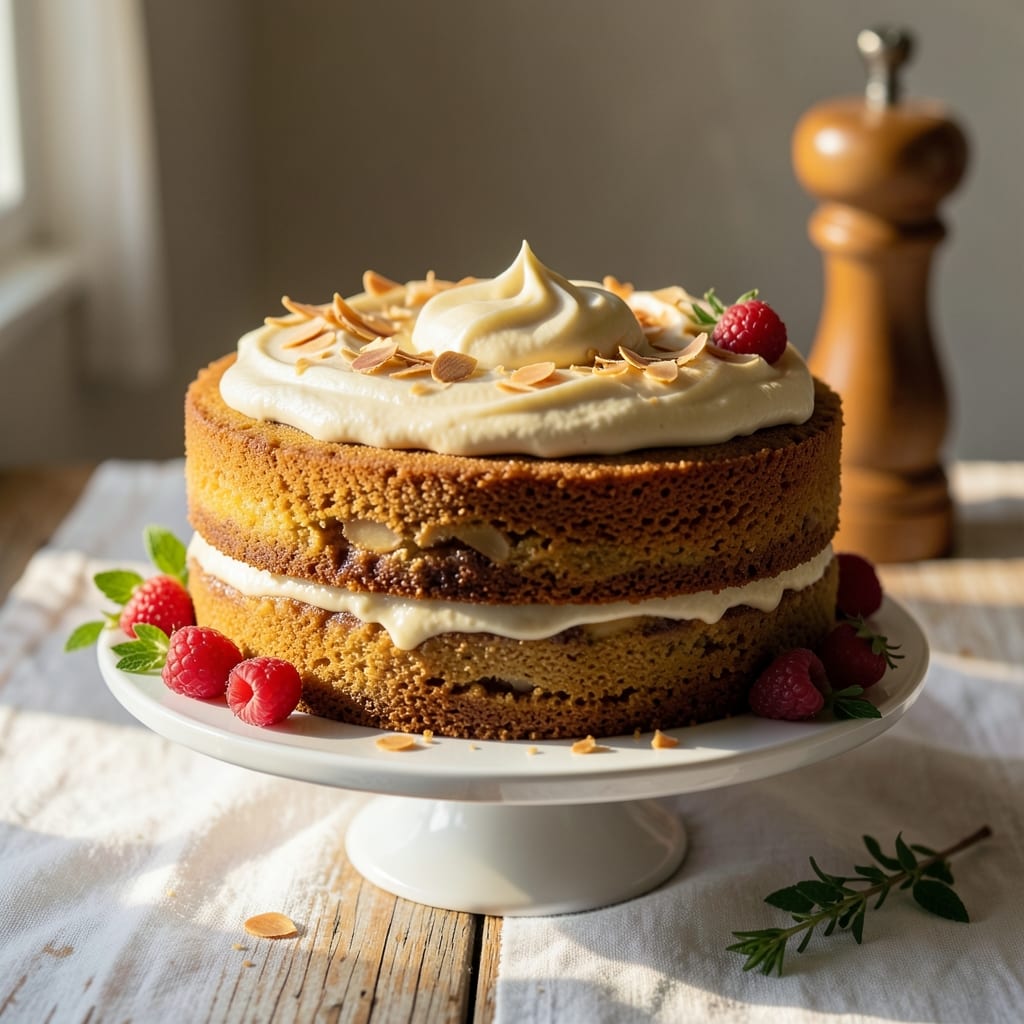 Almond Breakfast Cake Recipe: Flaky Crust, Vanilla-Almond Swirl Magic