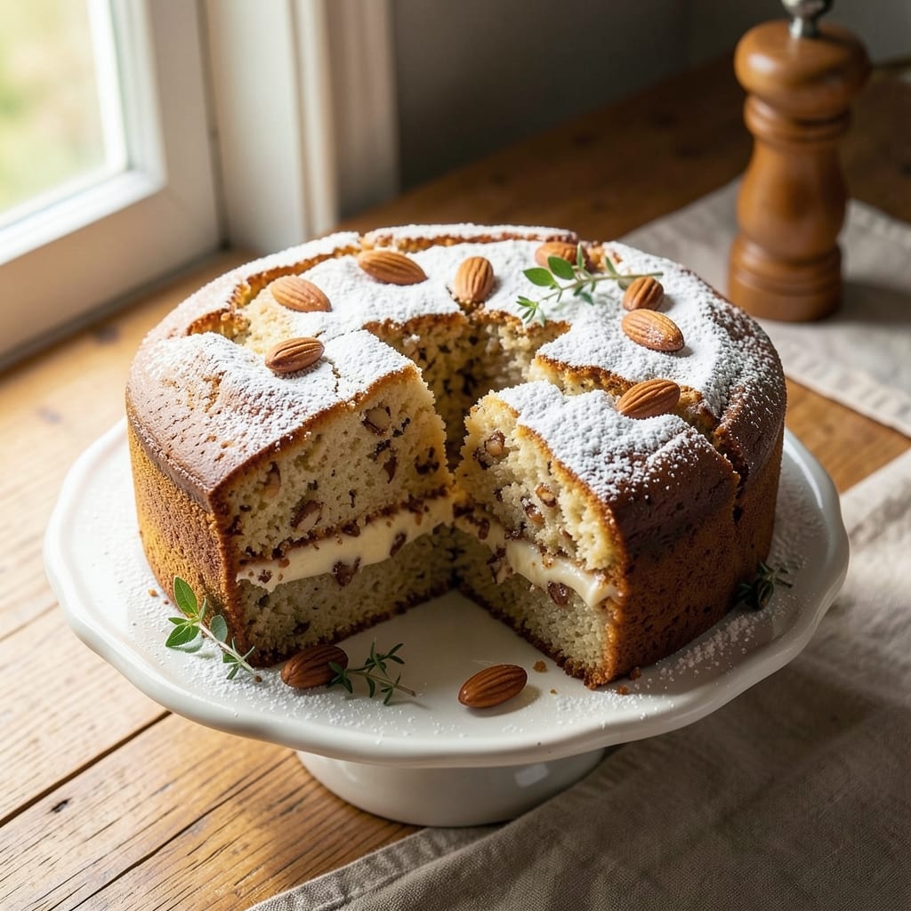 Almond Flavored Pound Cake Recipe: Toasted Nut Crunch and Vanilla-Infused Layers