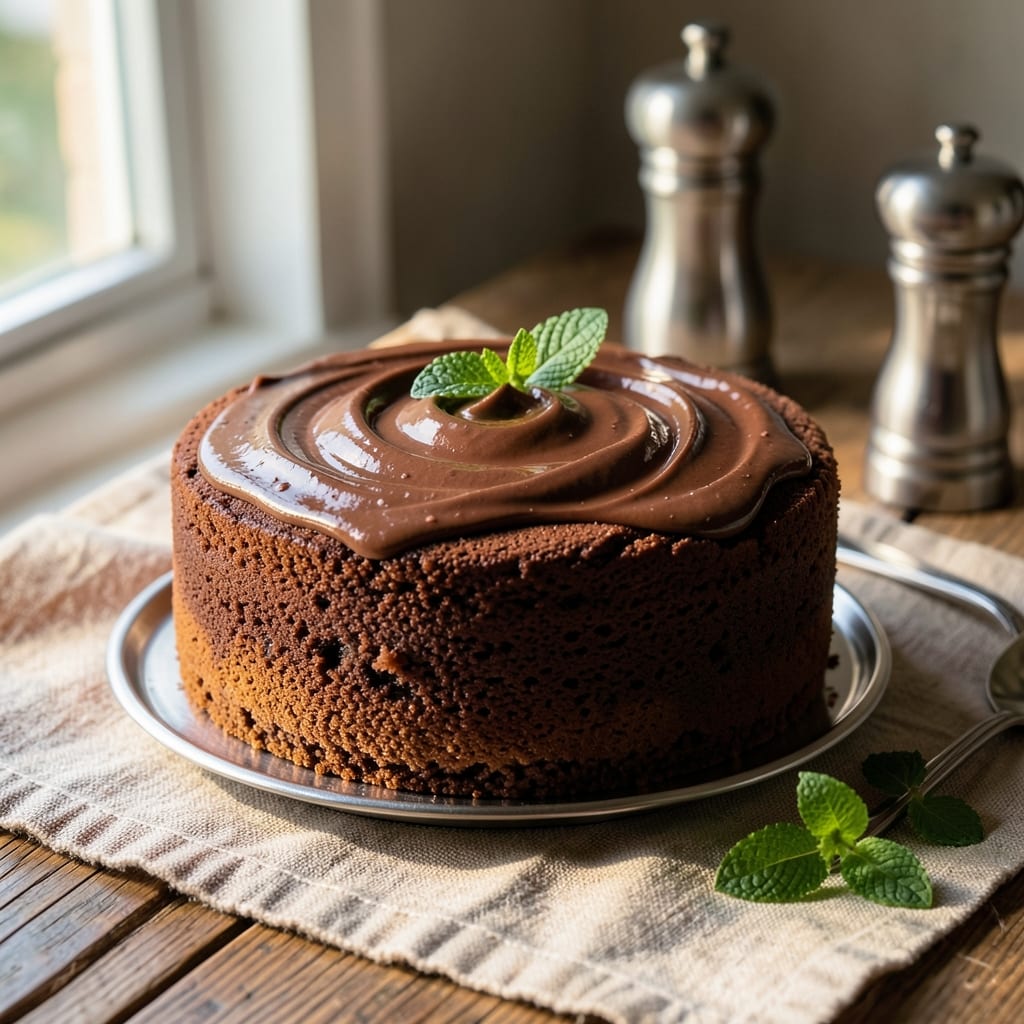6-Inch Chocolate Fudge Cake Recipe: Rich, Dense Layers With Crisp Fondant Crown