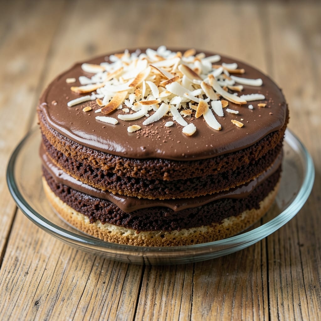 Amazing German Chocolate Cake Recipe: Boozy Almond Liqueur Swirls and Fudgy Depth