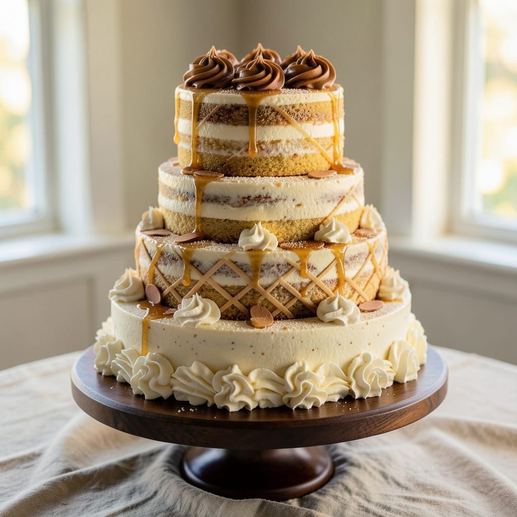 Amaretto Wedding Cake Recipe: Nutty Liqueur Swirls and Buttery Fondant Magic