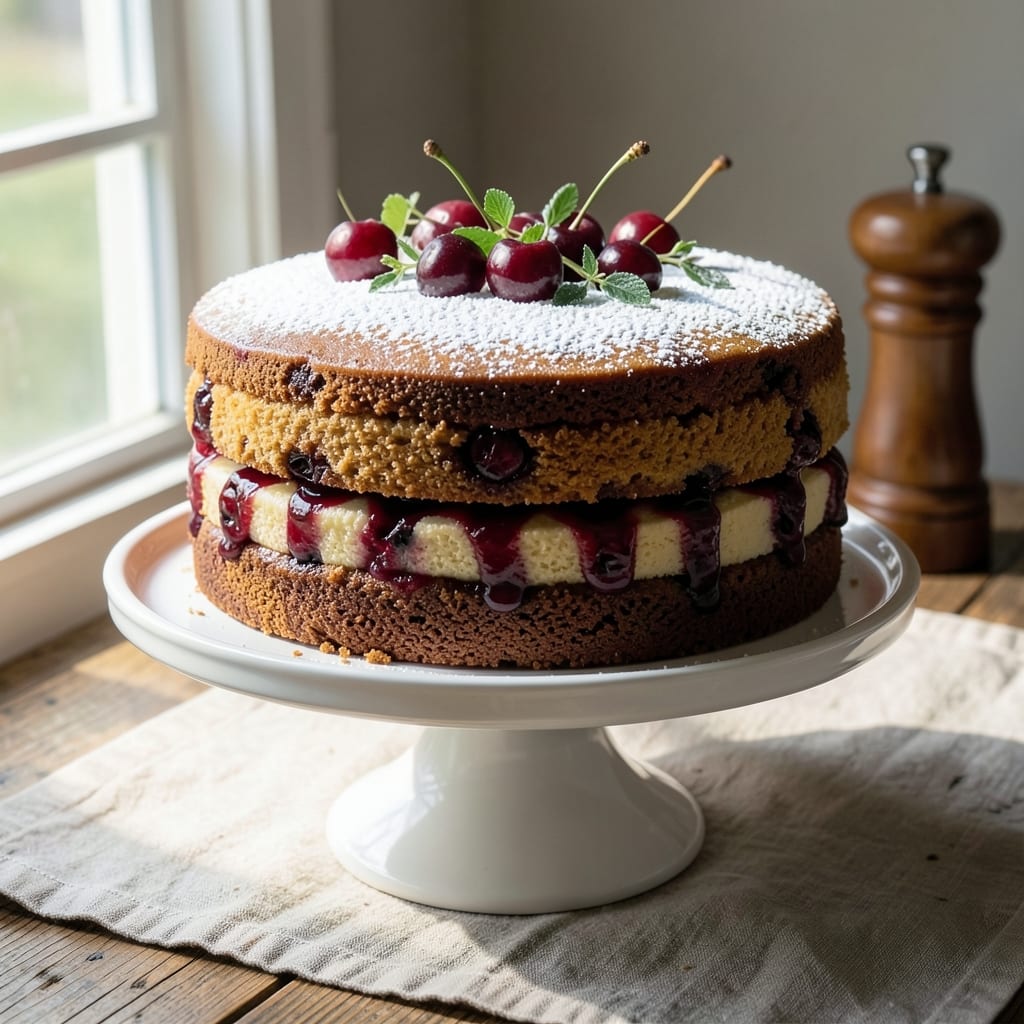 Amarena Cherry Cake Recipe: Tart-Sweet Italian Delight with Bursting Fruit