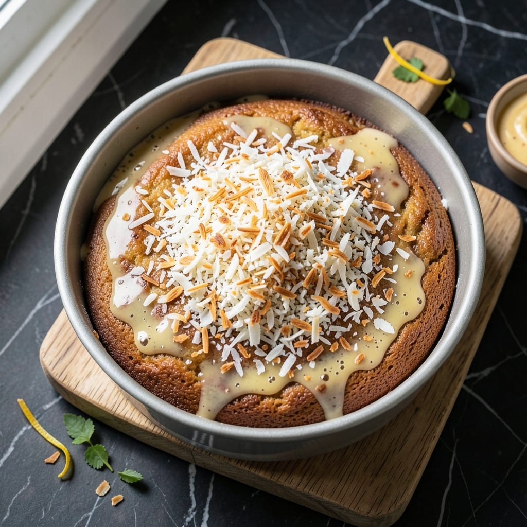 6-Inch Coconut Cake Recipe: Tropical Layers and Crisp Fondant Top