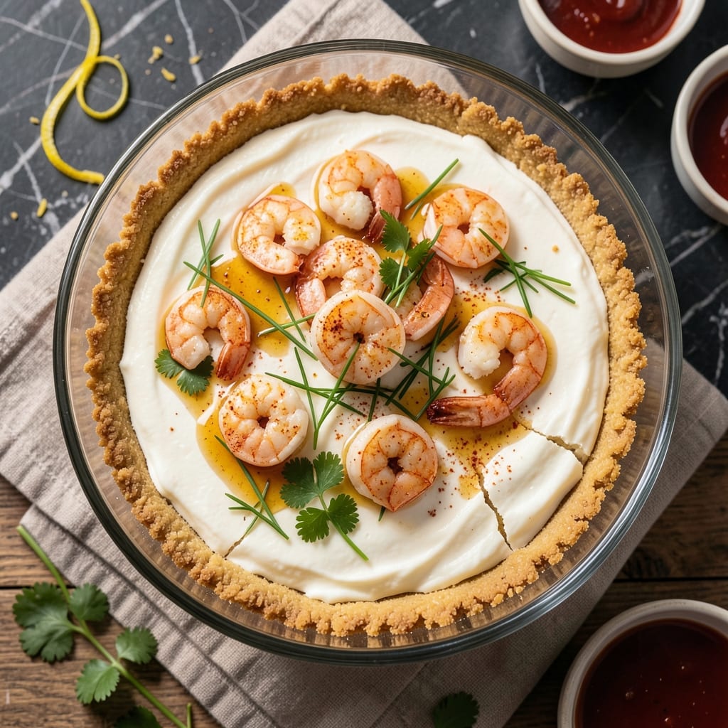 Alligator Shrimp Cheesecake Recipe: Swamp-Inspired Decadence with Crunchy Top