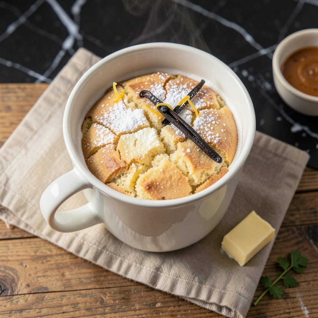 1 Minute Cake Recipe: No-Mix Mug Magic With Warm Fondant Crown