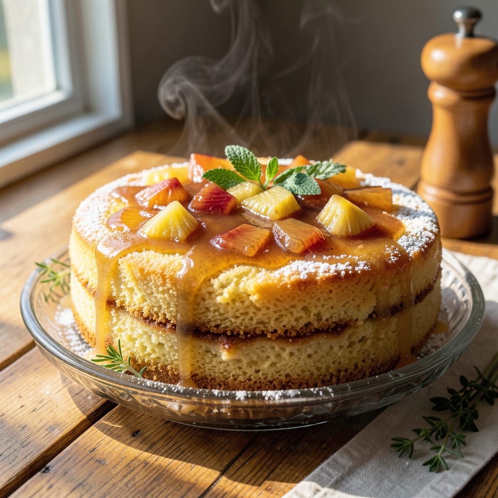 3-Ingredient Pineapple Cake Recipe: Tropical Brightness in One Bowl