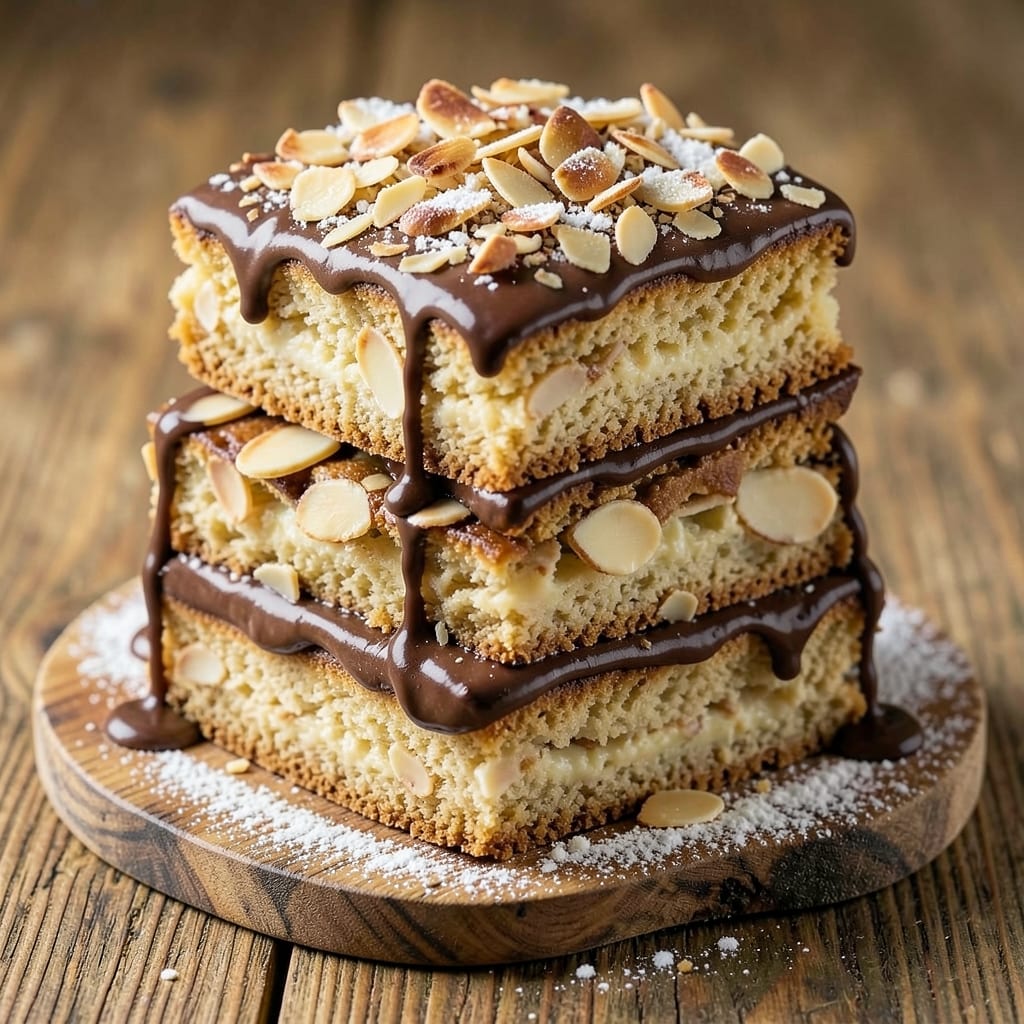 Almond Roca Cake Recipe: Crunchy Top, Silky Vanilla Swirls