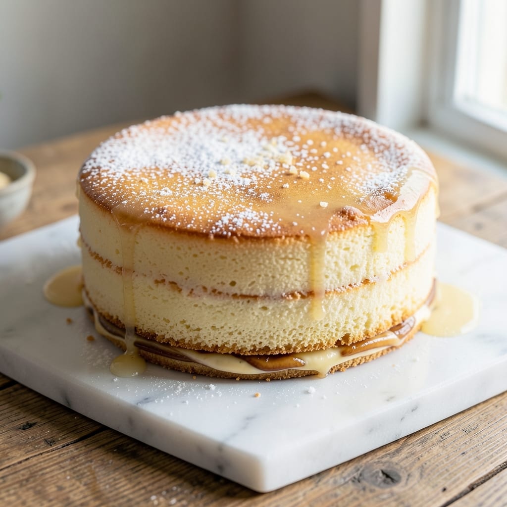 8-Inch Single Layer Cake Recipe: Crisp-Topped Vanilla Magic in One Tin