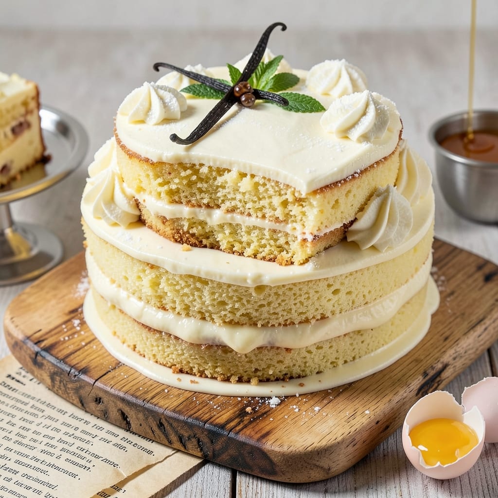 Amazing Yellow Cake Recipe: Vanilla Bean Frosting Fusion Magic
