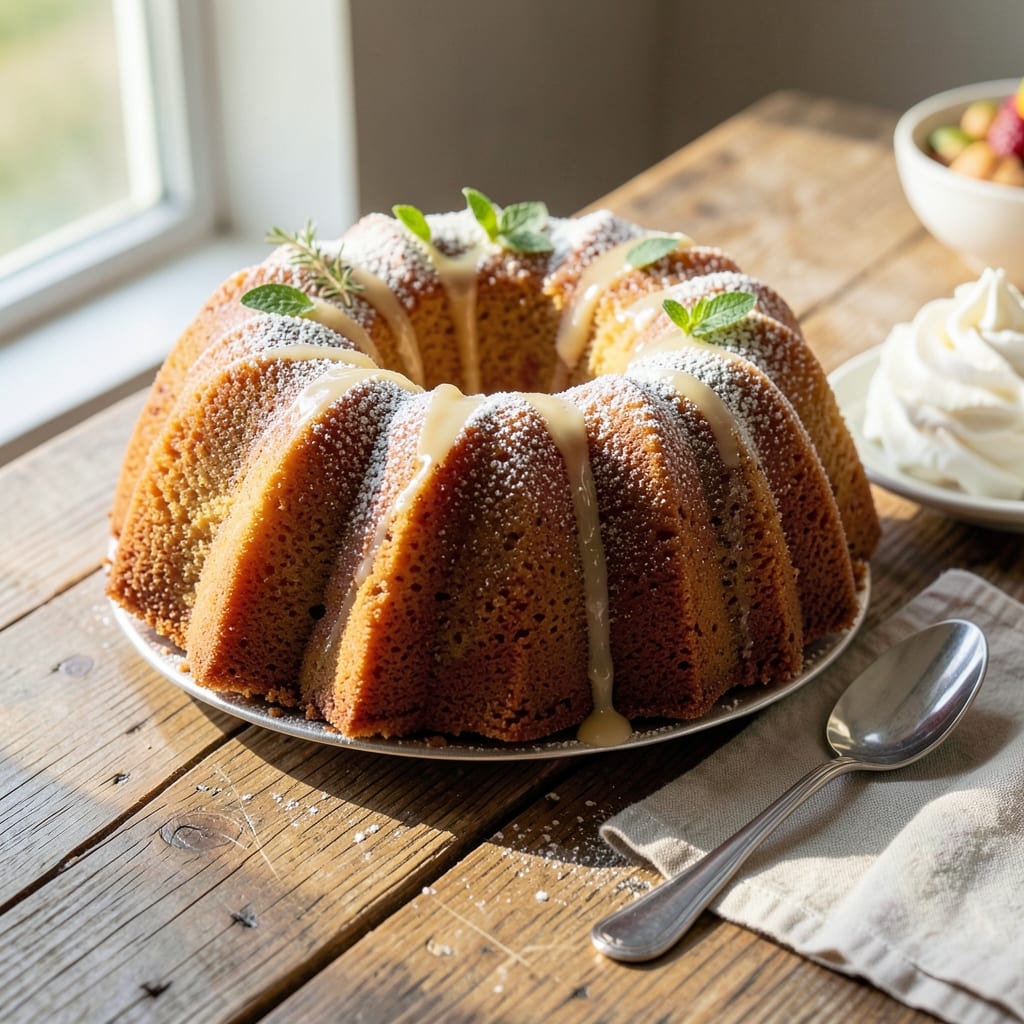6-Inch Bundt Cake Recipe: Crispy Fondant Top and Vanilla Buttercream Rivers